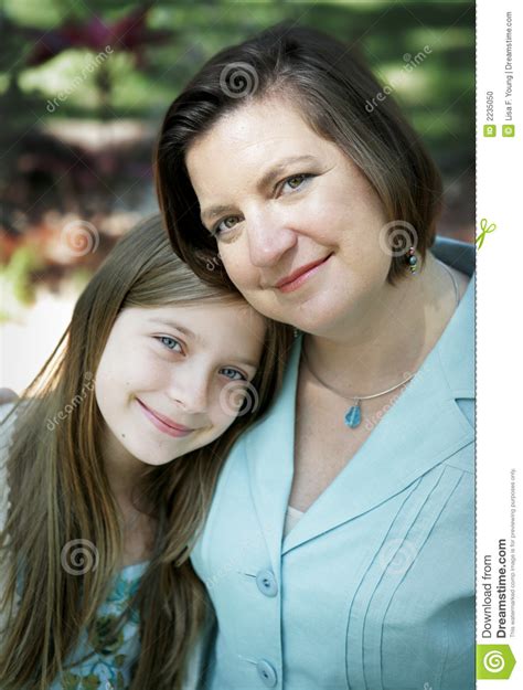 Mother & Daughter Portrait Stock Photo - Image: 2235050
