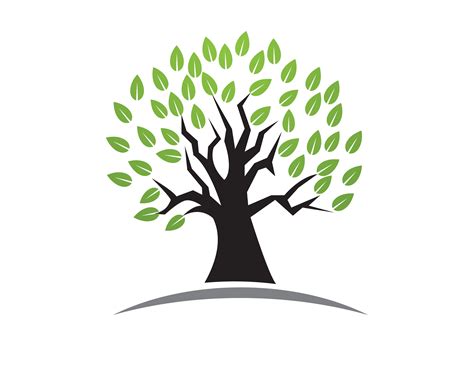 Tree Green People Identity Card Vector Logo Template 609821 Vector Art
