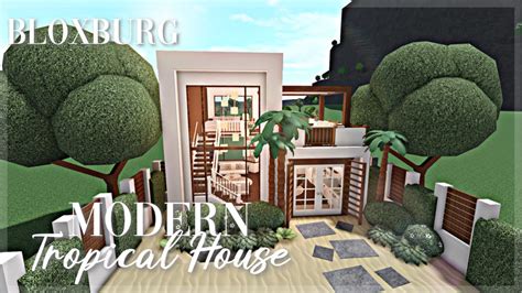 Roblox Bloxburg Modern Tropical House Minami Oroi Youtube