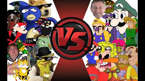 Mlg Vs Youtube Poop Total War Sanic Vs Weegee 2 Cartoon Fight Club Episode 23 Youtube