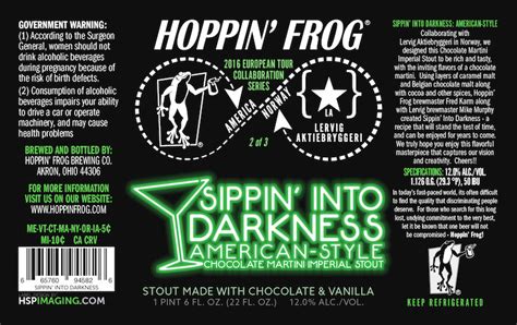 Hoppin Frog And Lervig Collaborate On Sippin Into Darkness