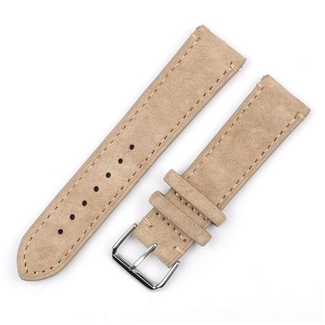 Suede Watch Strap 18mm 20mm 22mm 24mm Leather Watch Band Grey Etsy