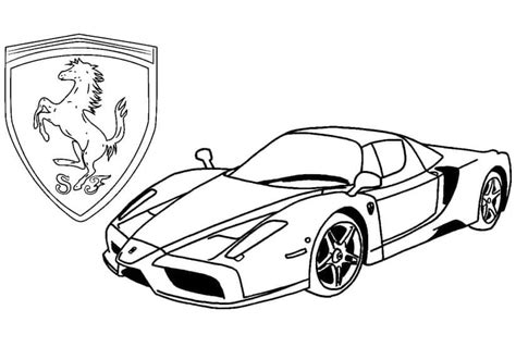 Coloriage Ferrari à Imprimer Sur Coloriageenfantcom