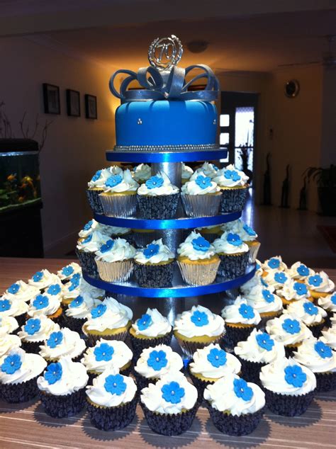 Thousands of stock photos and easy to use tools. Blue & Silver Birthday Cake By Simplycakes ...
