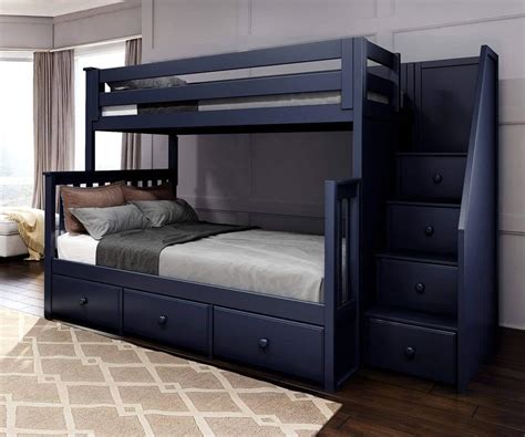 Jackpot Newcastle Twinfull Staircase Bunk Wunderbed Drawers ⋆