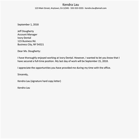 Letter Of Resignation But Staying Prn Sample Resignation Letter