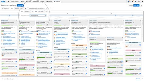 Aha! Roadmaps | Features and activities roadmap | Aha!
