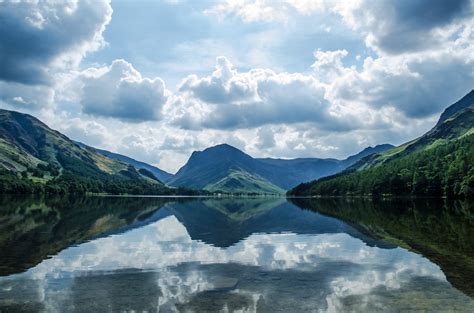 Forests Lakes Mountains Reflection Nature Landscapes Water Trees