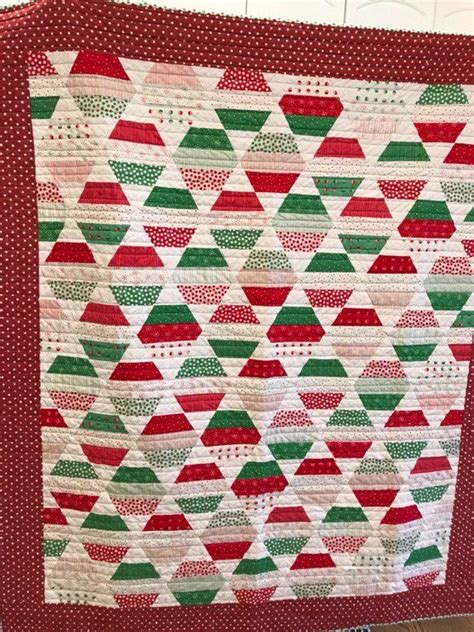 Jelly Roll Christmas Quilt Throw Etsy Throw Quilt Christmas Quilt