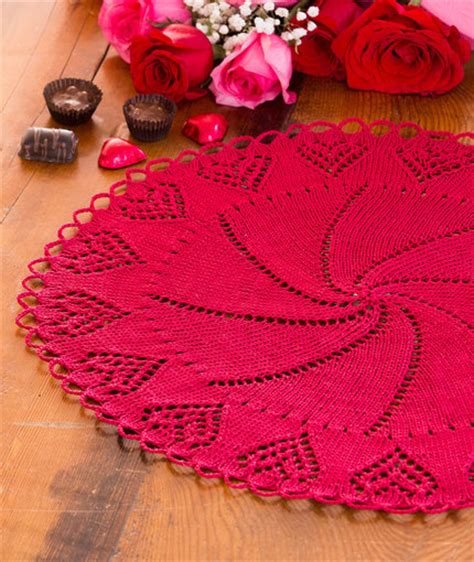 We feature free knitting patterns, knitting tips and advice, free knitting tutorials and great articles about knitting. Valentine Heart Doily Free Knitting Pattern