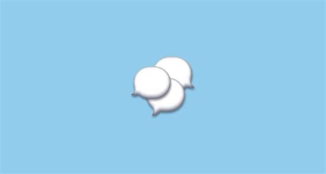 Here are all the new options you'll have to. Three Speech Bubbles Emoji