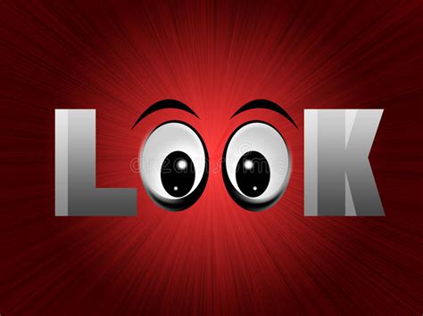 Look Word Stock Illustration Illustration Of Eyes Image 12854513