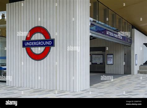London Underground Newly Opened Battersea Power Station Station On The