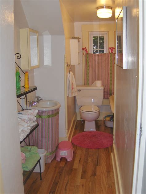 Small sized tiles do small bathrooms no favors. A Marmie Life: Very Small Bathroom Remodel