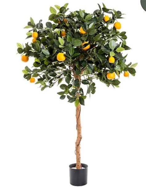 Artificial Orange Tree Topiary 120cm Silk Trees And Plants