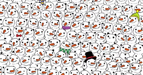 Can You Find The Panda Among These Snowmen Wheres Wally Style Festive
