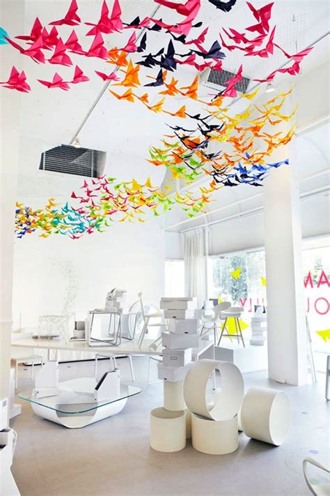 Hang promotions above doorways, aisles, and behind counter space to capture entice sales. Concrete And Creative Ceiling Art To Conquer Your Senses ...