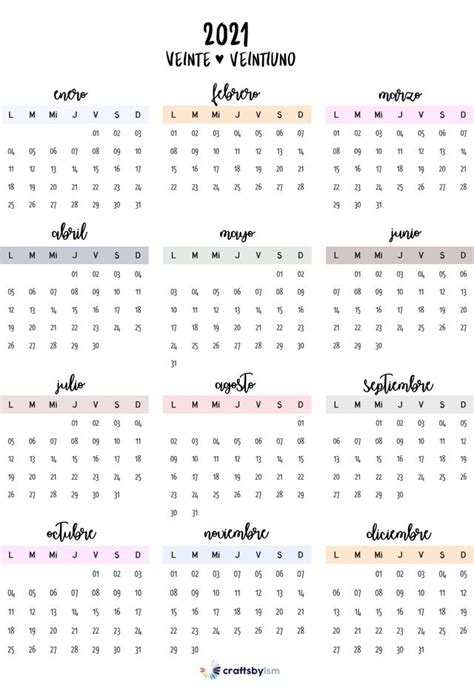 Plantilla De Calendario Para Imprimir Diseño De Calendarios