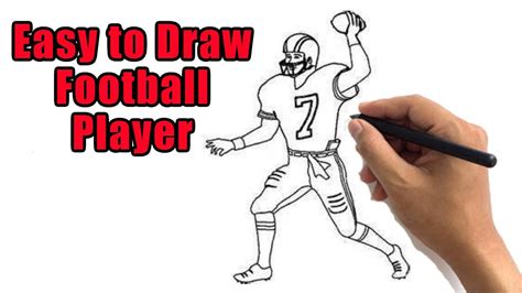 Football Player Drawing Easy