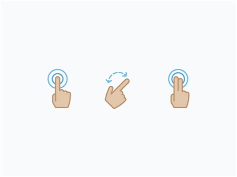 Gesture Icons By Kyle Adams On Dribbble