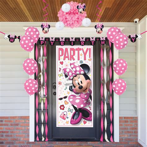 Disney Minnie Mouse Indooroutdoor Birthday Decorating Kit
