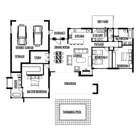 Choose your favorite 4 bedroom house plan from our vast collection. Small Single Bedroom House Plans Indian Style | 4 bedroom ...