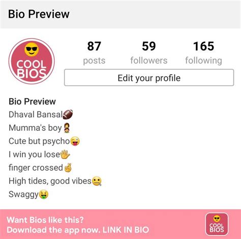 Cool, Cute Instagram Bios and best funny Bio quotes | Instagram bio