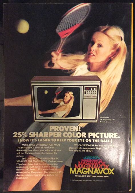This old Magnavox ad from National Geographic (1981). My grandfather