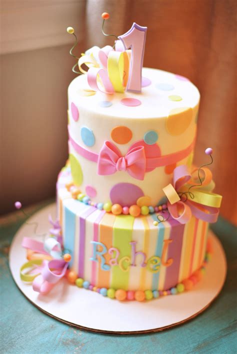 We even carry birthday decorations for adults. Girly Whimsical 1St Birthday Cake - CakeCentral.com
