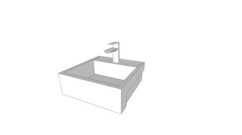 Arto Semi Recessed Basin 3d Warehouse