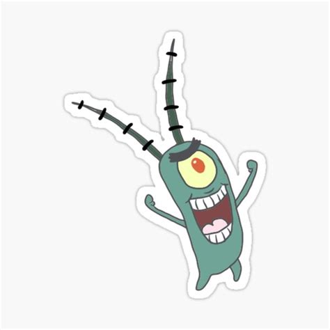 Plankton Spongebob Sticker For Sale By Karissajoy Redbubble