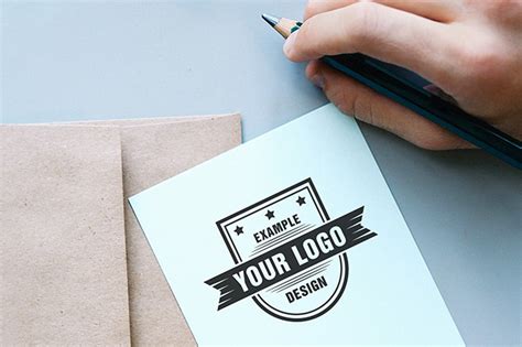 Download Logo on Paper Online Mockup Generator - Mediamodifier ...