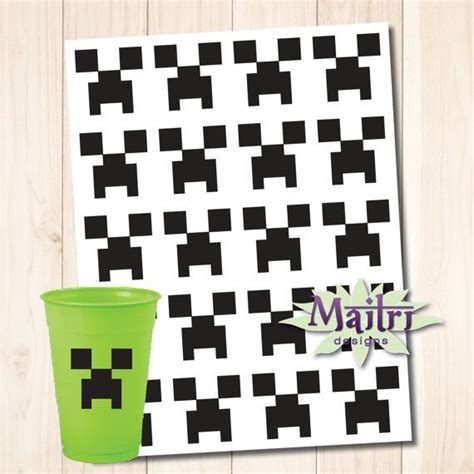 20 Creeper Minecraft Vinyl Sticker Decals By Maitridsigns On Etsy 15