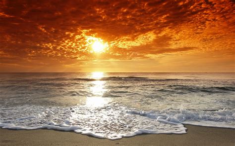Summer Sunset Beach Wallpaper Hd Picture Image