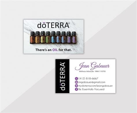 Personalized Doterra Business Cards Doterra Business Cards Etsy