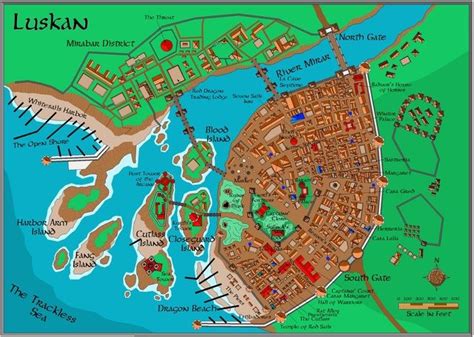 Image Result For Luskan Map Fantasy Map Fairytale Fantasy City Maps