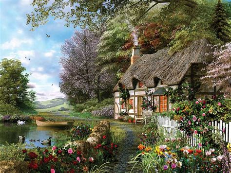 Free Download Country Cottage By Ravensburger 1500 Pieces 800x602 For