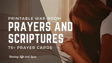75 Printable War Room Prayers And Scriptures To Build Your Faith