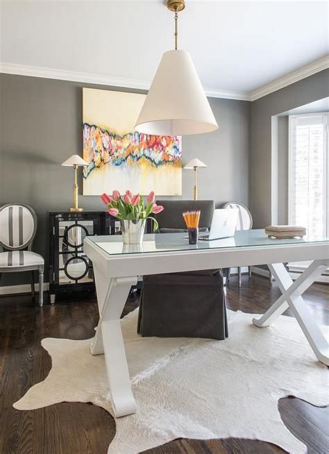 Gaming chairs were created for people who sit for a long black desk chair with mesh back. Fabulous office features a Goodman hanging lamp ...