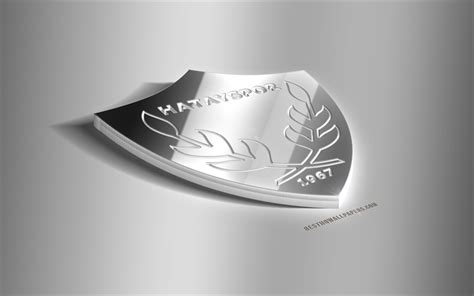 You can download 500*500 of shield logo now. Download wallpapers Hatayspor, 3D steel logo, Turkish ...