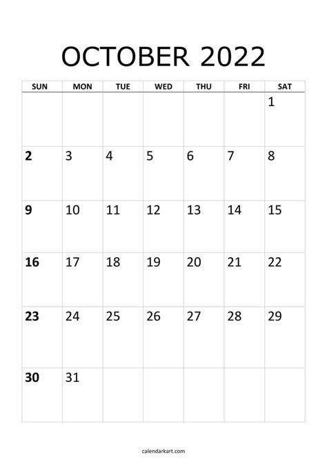 Free Printable October 2023 Calendars Artofit