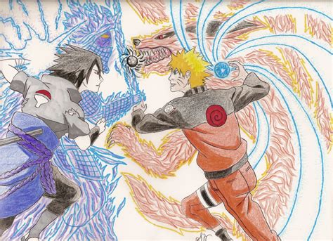 Naruto And Sasuke Drawing At Free For
