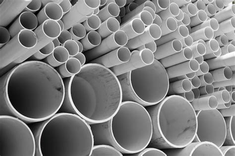 Premium Photo Pvc Pipes Stacked In Warehouse