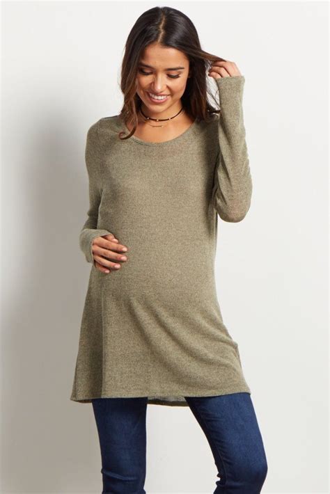 A Classic Versatile Knit Maternity Tunic To Pair With It All From