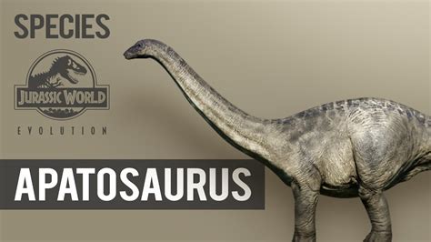 Apatosaurus Species Profile Jurassic World Evolution Youtube