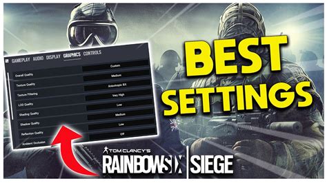 Rainbow Six Siege BEST SETTINGS Guide! - Best FPS! - YouTube
