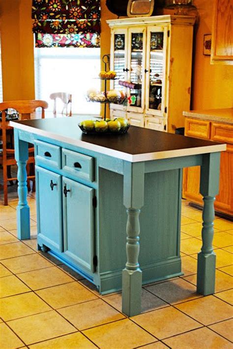 Cabinet island with side racks. How To Build A Kitchen Island Using Stock Cabinets ...