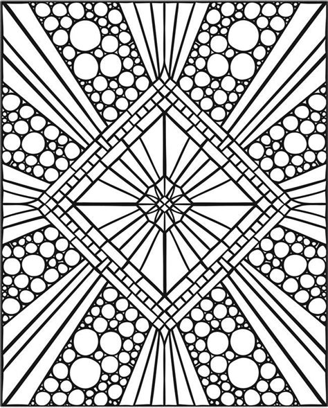Welcome To Dover Publications Geometric Coloring Pages Pattern