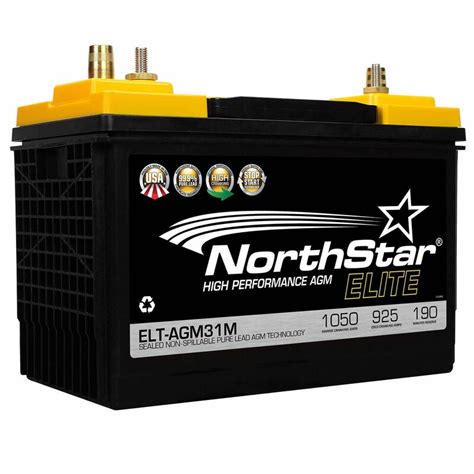 Northstar Battery Elite High Performance Pure Lead 31m Agm Battery With