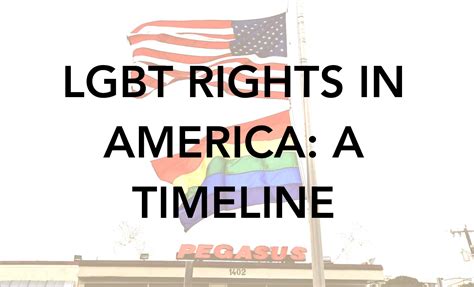 Lgbt Rights In America A Timeline Sfgate